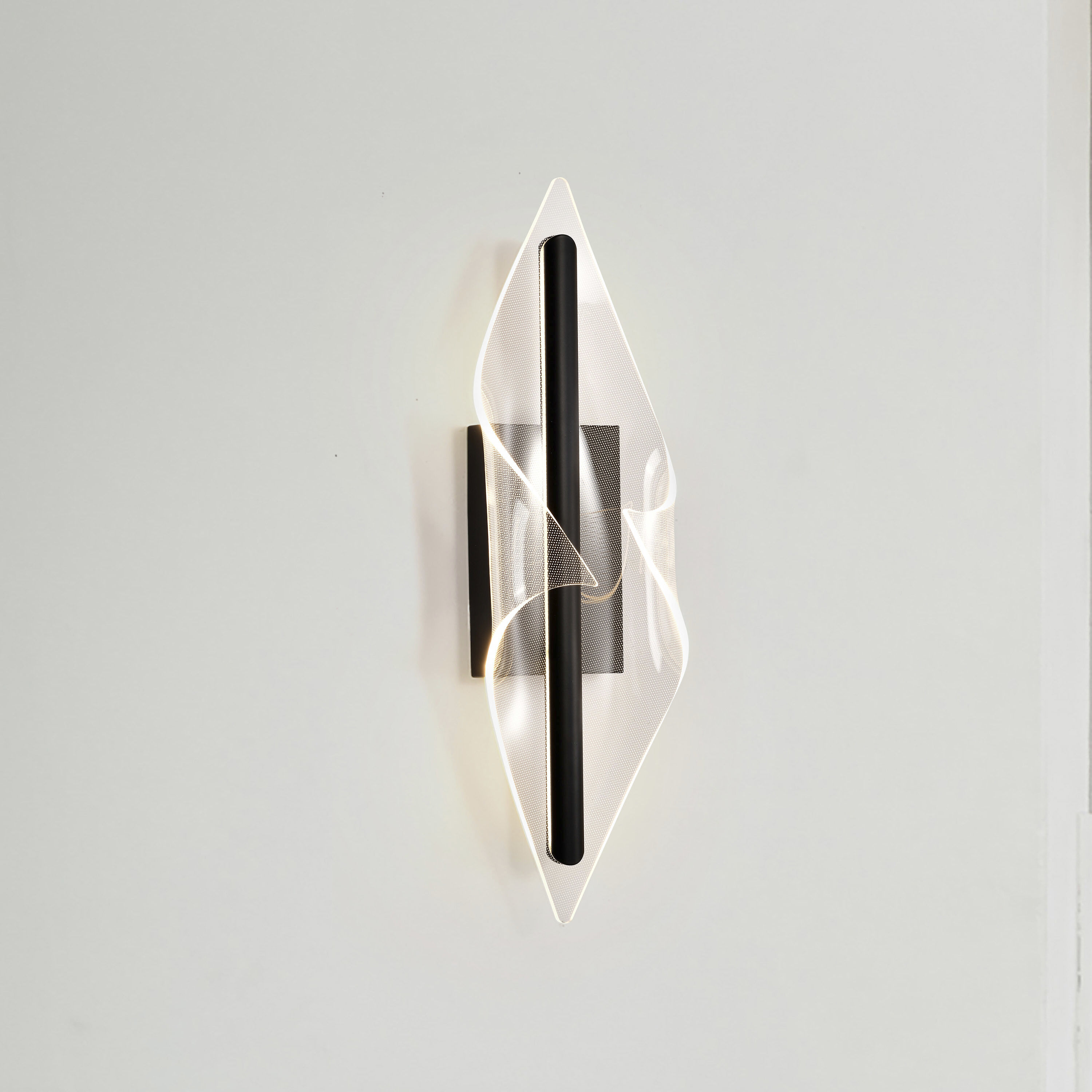 Geneva LED 6.75 inch Matte Black Vanity Light Wall Light