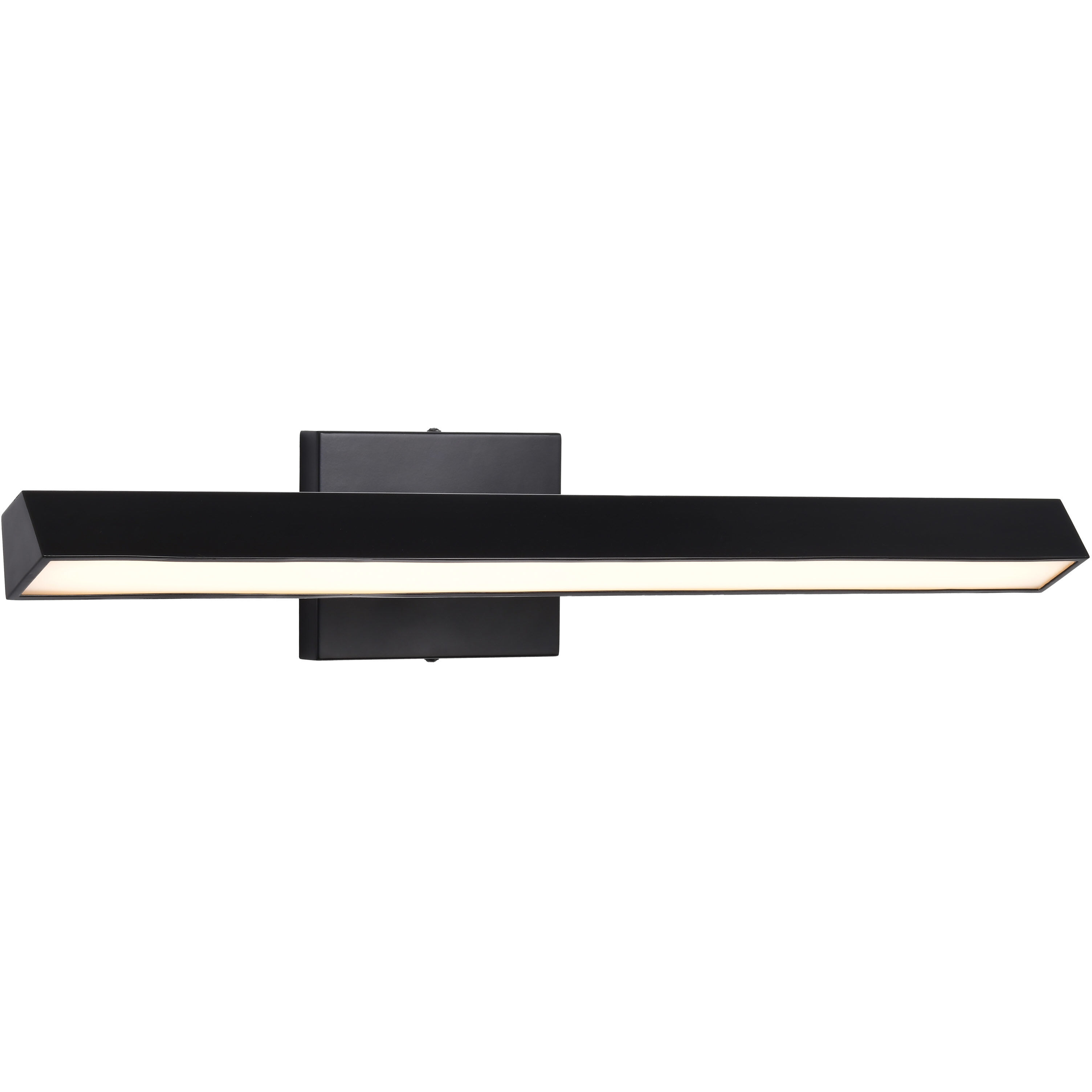 Mila LED 24 inch Black Vanity Wall Light