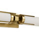 Roselle 2 Light 24 inch Natural Brass Vanity Light Wall Light