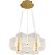 Kenzo LED 20.5 inch Polished Anodized Bronze Chandelier Ceiling Light