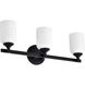 Solara 23 inch Matte Black Vanity Wall Light