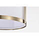 Easton 1 Light 9.75 inch Burnished Brass Pendant Ceiling Light