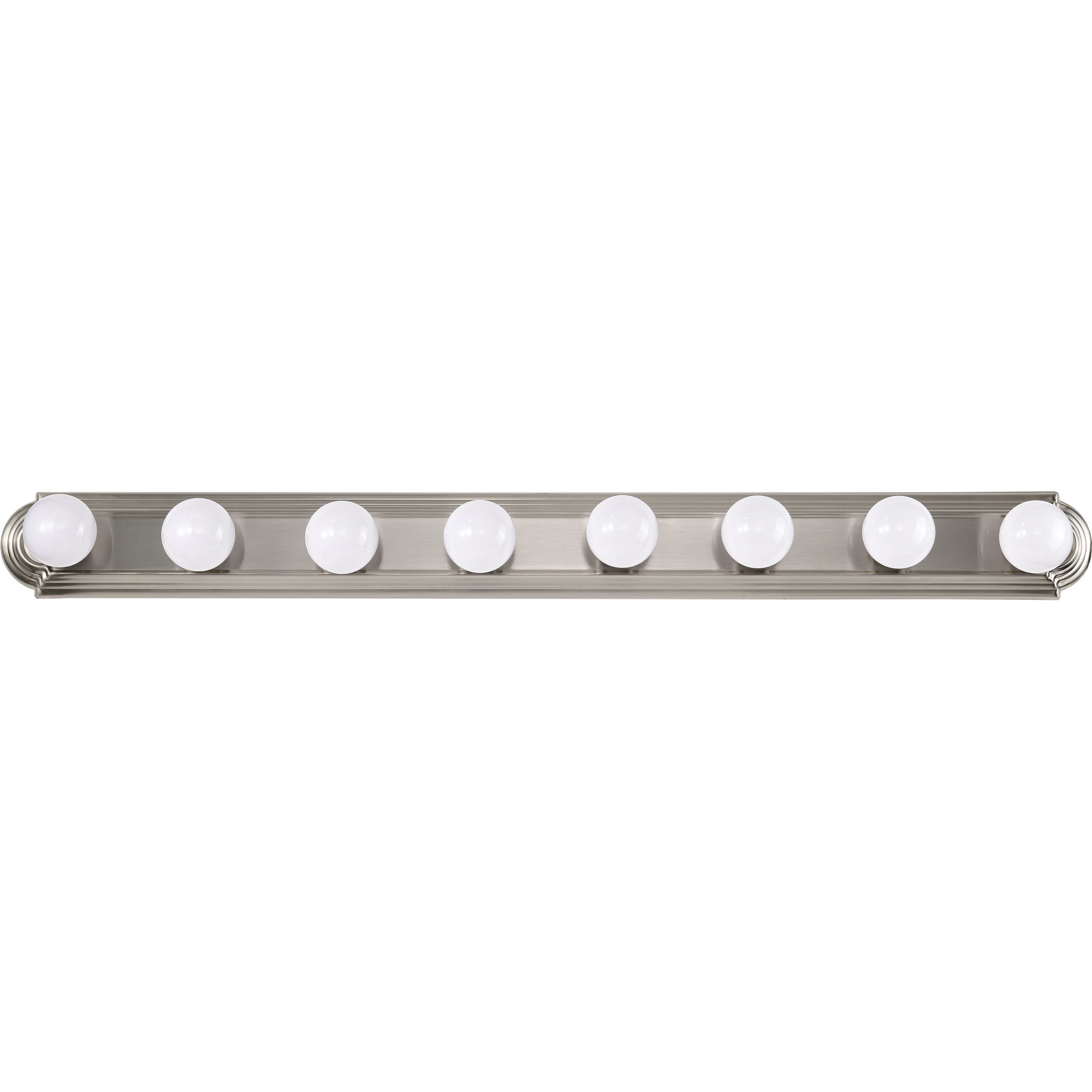 Brentwood 8 Light 48 inch Brushed Nickel Vanity Light Wall Light