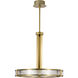 Darrow LED 24 inch Vintage Brass Pendant Ceiling Light