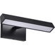 Mila LED 12.2 inch Black Vanity Wall Light
