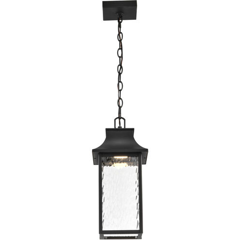 Austen LED Matte Black Outdoor Hanging Fixture