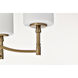 Liam 25 inch Burnished Brass Chandelier Ceiling Light