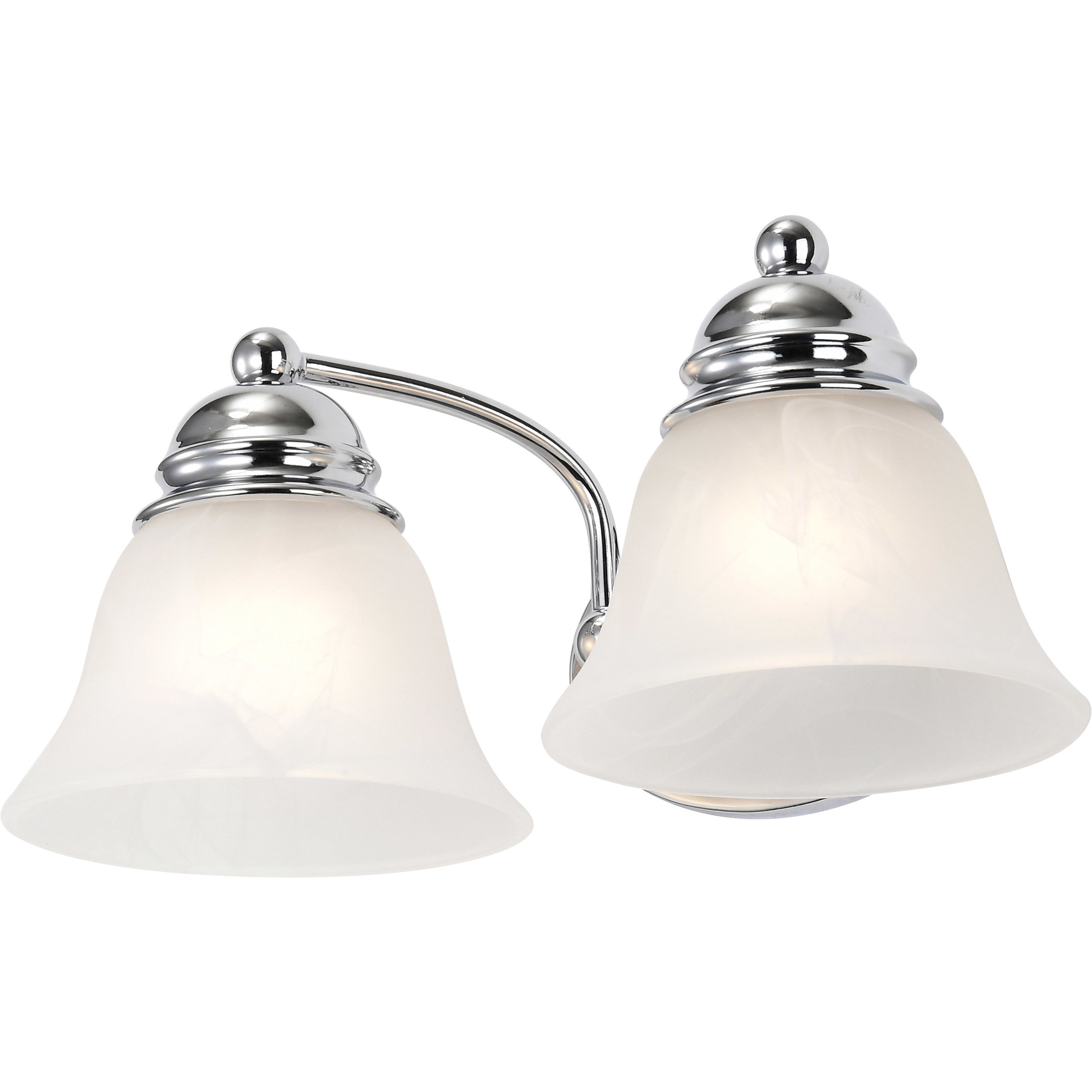 Empire 2 Light 15 inch Polished Chrome Vanity Light Wall Light