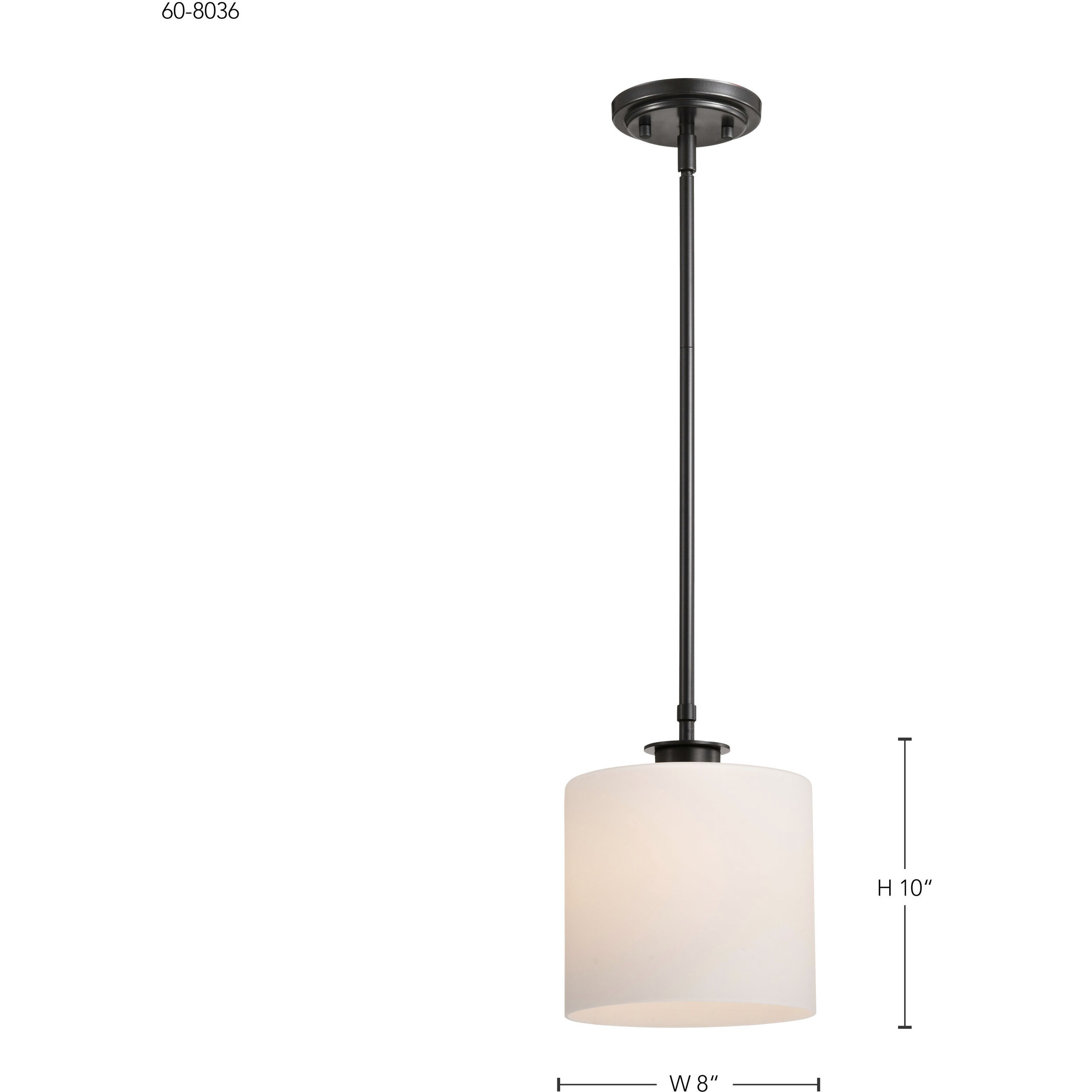 Warren 8 inch Gun Metal Pendant Ceiling Light