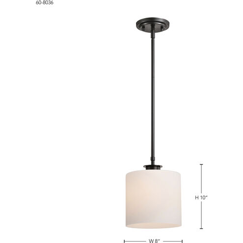 Warren 8 inch Gun Metal Pendant Ceiling Light