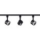 Brentwood 3 Light 120V Black Track Kit Ceiling Light