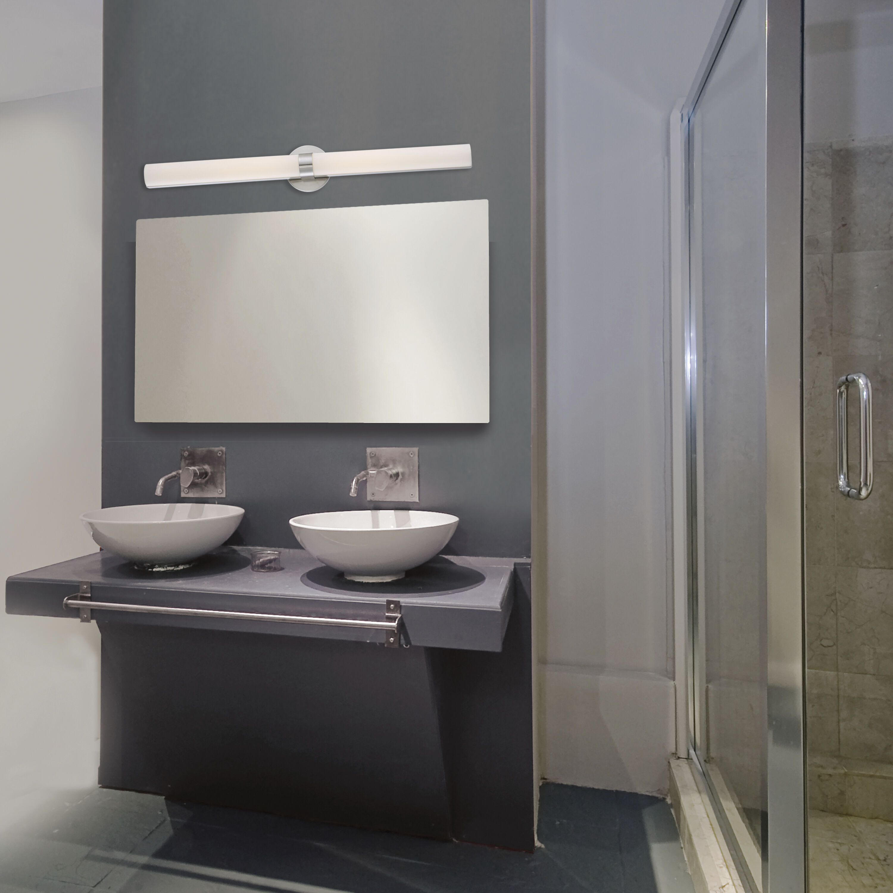 Bond LED 6 inch Brushed Nickel Vanity Light Wall Light