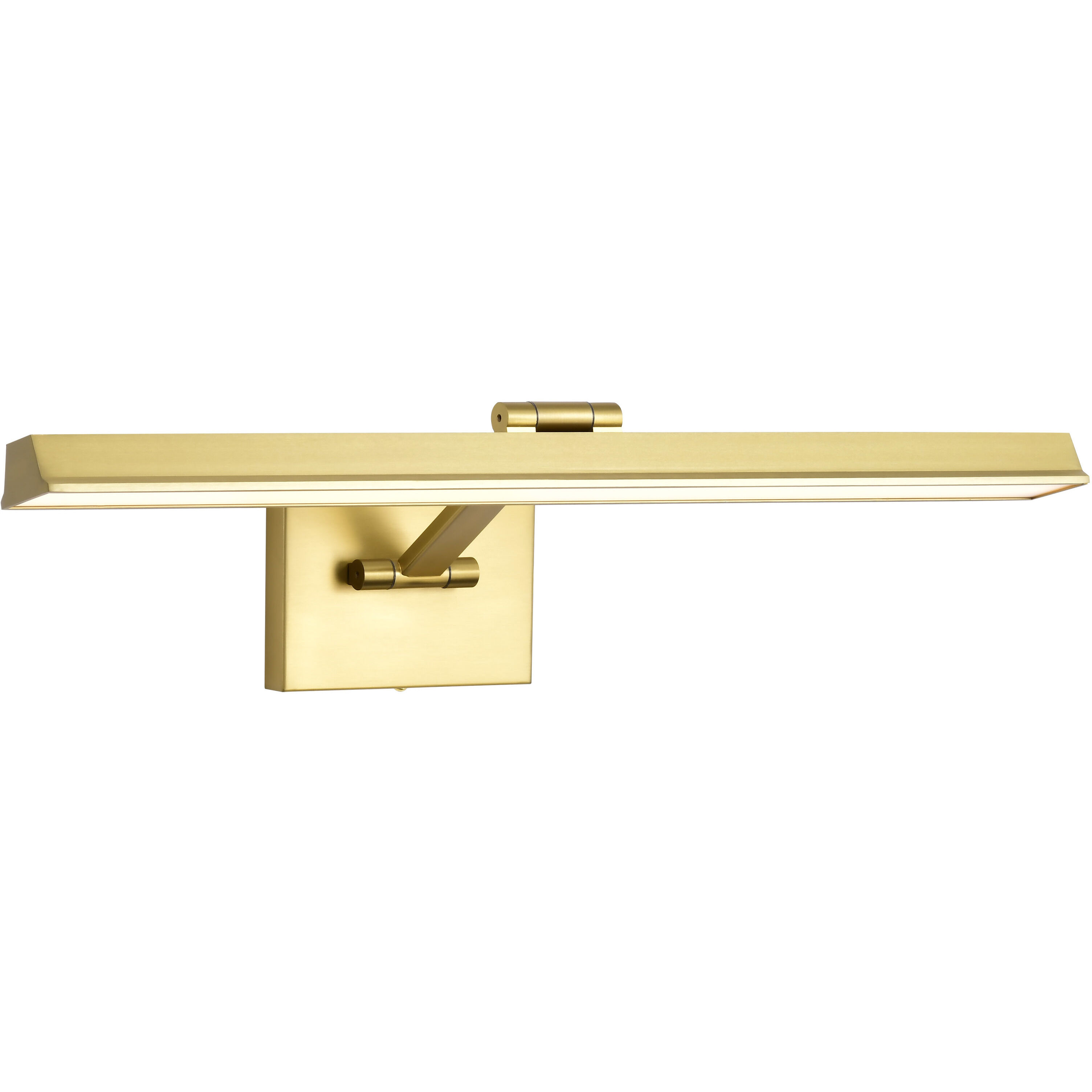 Hazel LED 24 inch Vintage Brass Vanity Wall Light