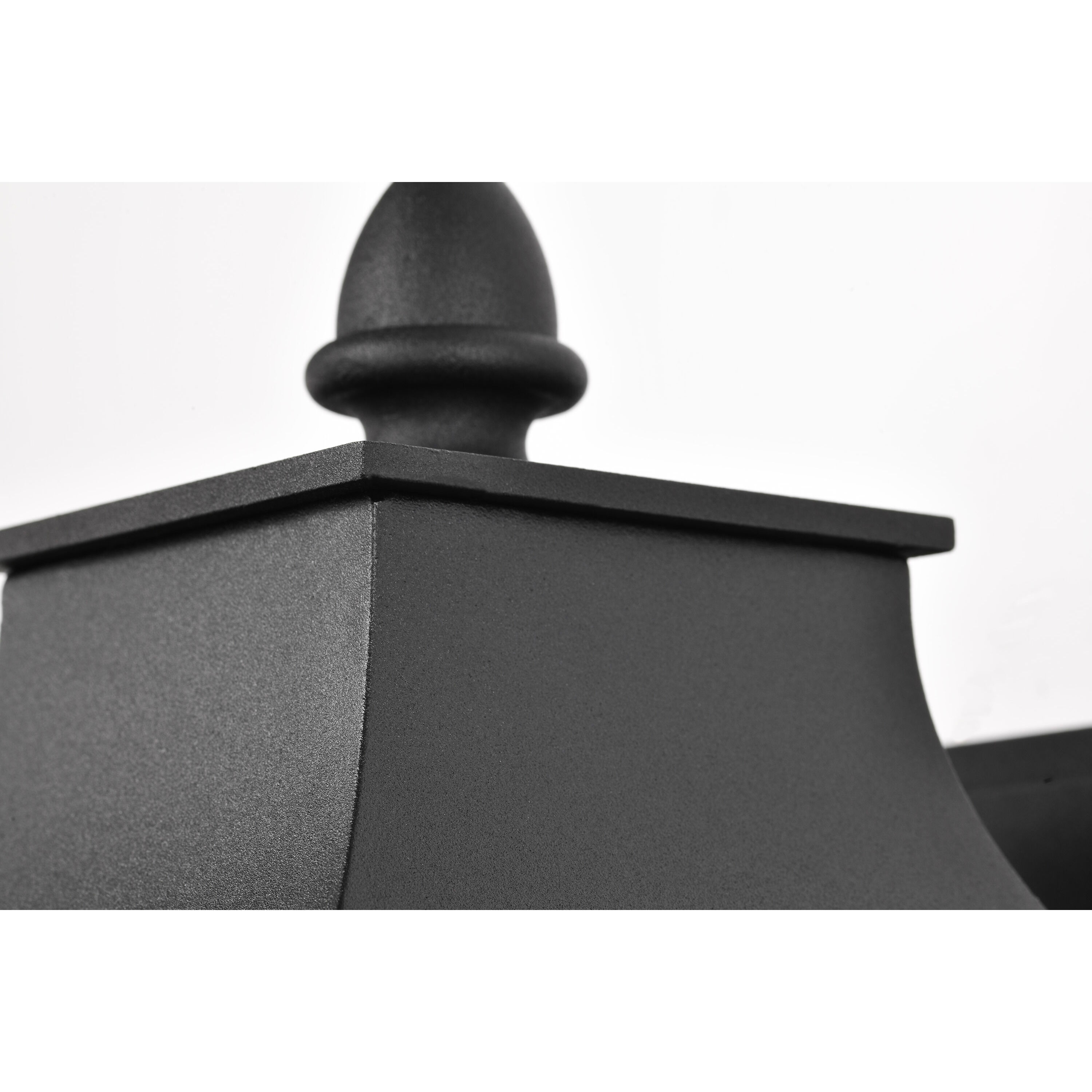 Austen 17 inch Matte Black Outdoor Wall Lantern, Large