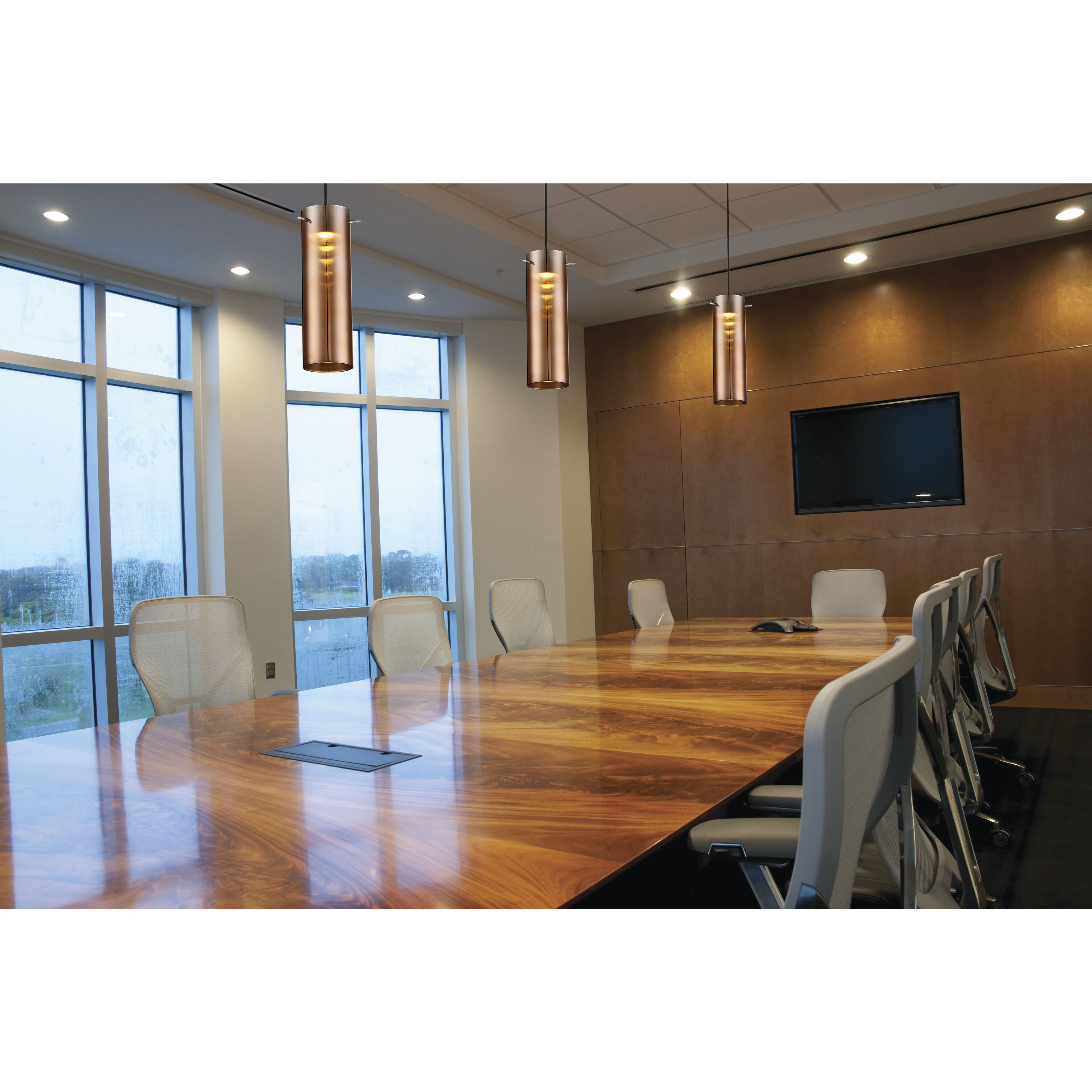 Pulse LED 3 inch Brushed Nickel Mini-Pendant Ceiling Light