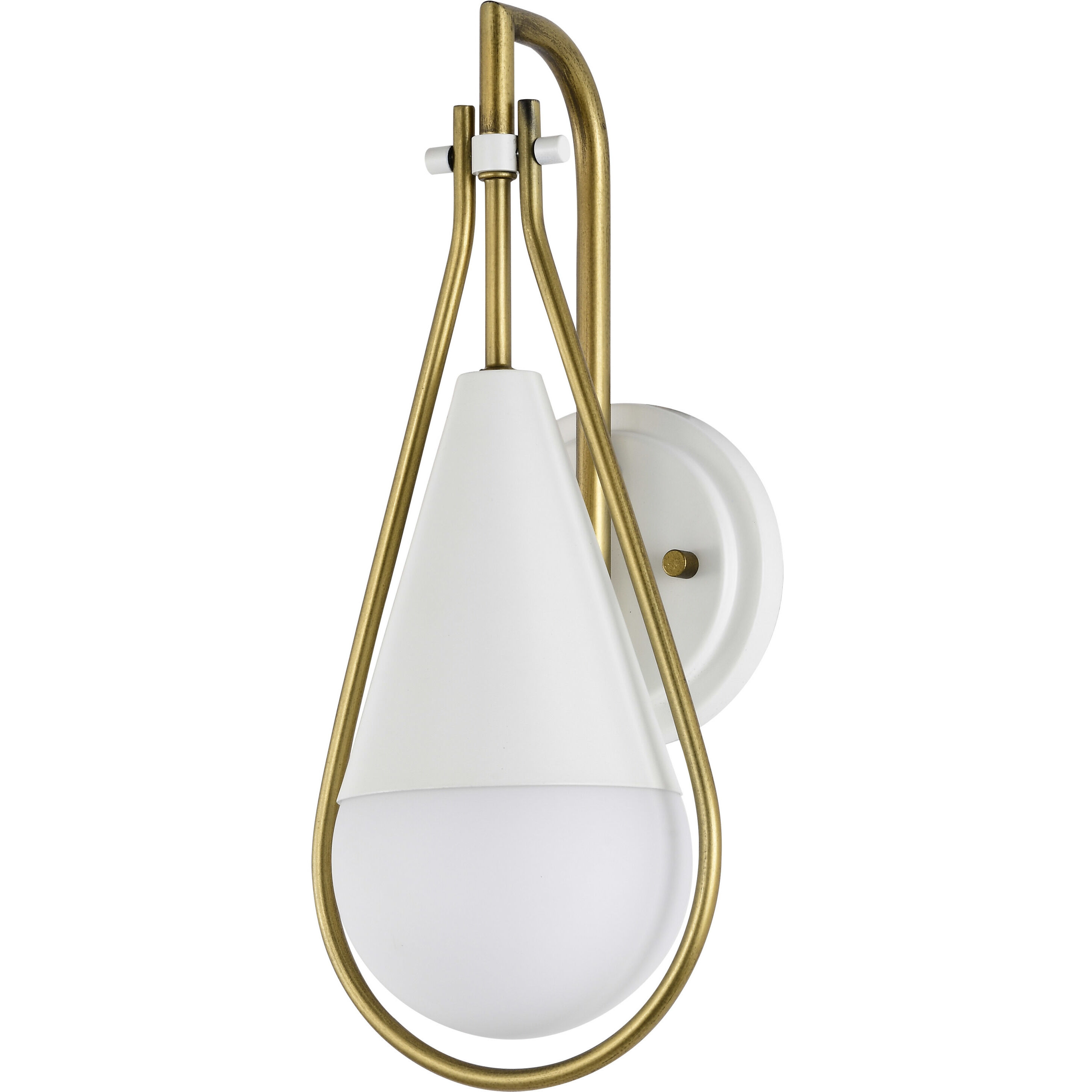 Admiral 1 Light 6.5 inch Matte White Wall Sconce Wall Light