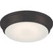 Haley LED 13 inch Mahogany Bronze Flush Mount Ceiling Light