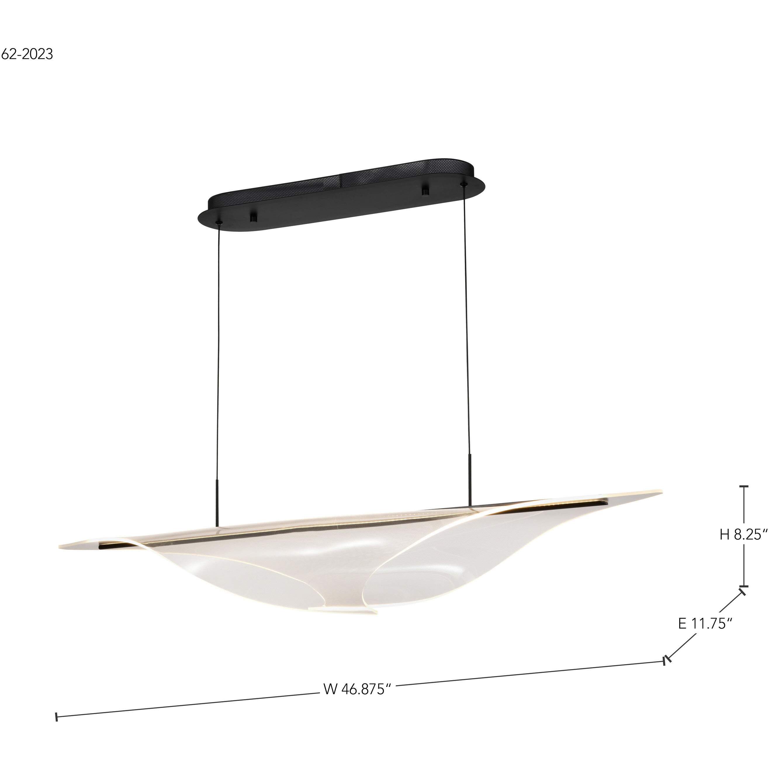 Geneva LED 11.75 inch Matte Black Pendant Ceiling Light
