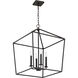 Emma 4 Light 17 inch Matte Black Pendant Ceiling Light