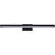 Mila LED 35.8 inch Black Vanity Wall Light