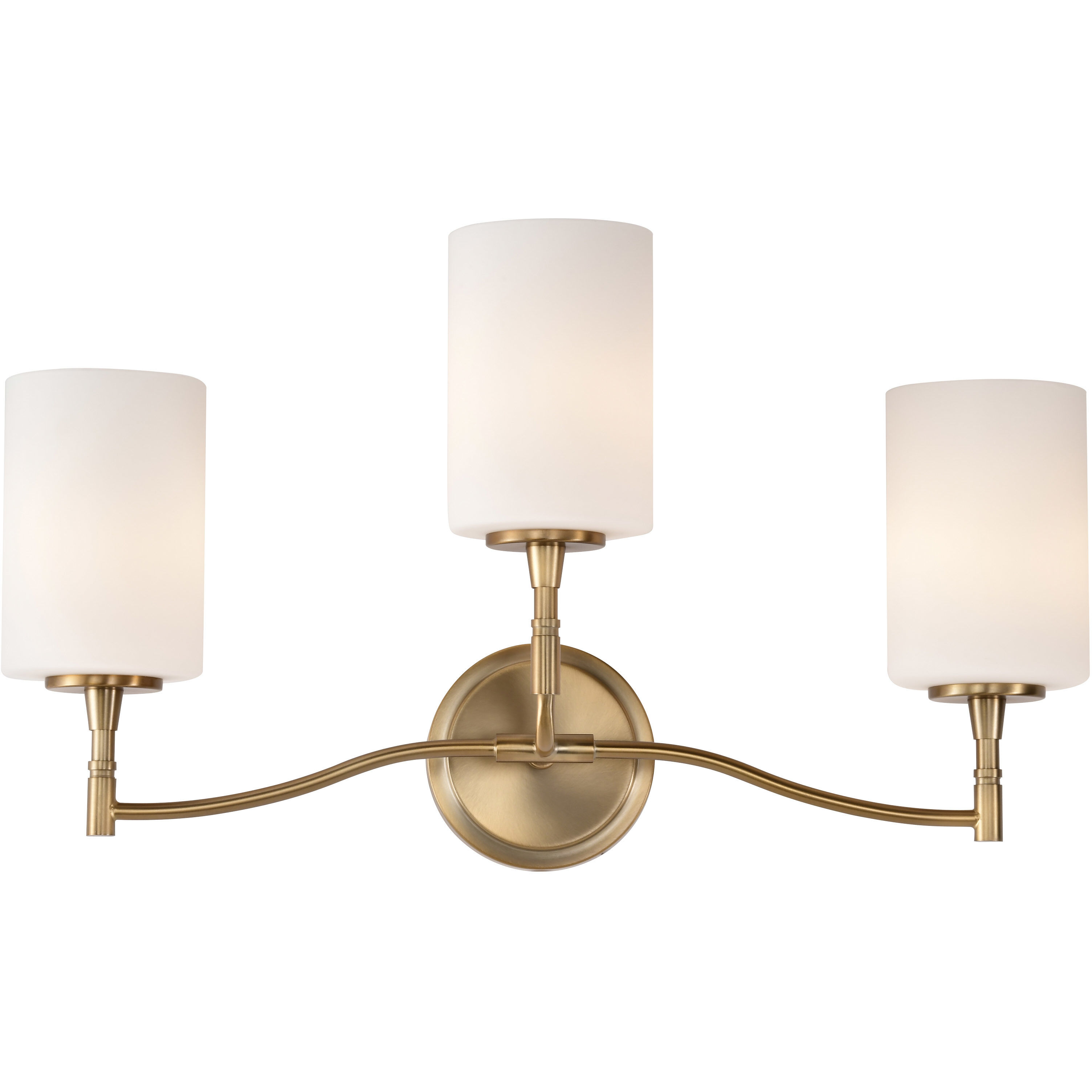 Liam 22 inch Burnished Brass Vanity Wall Light