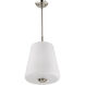 Lune 12 inch Brushed Nickel Pendant Ceiling Light
