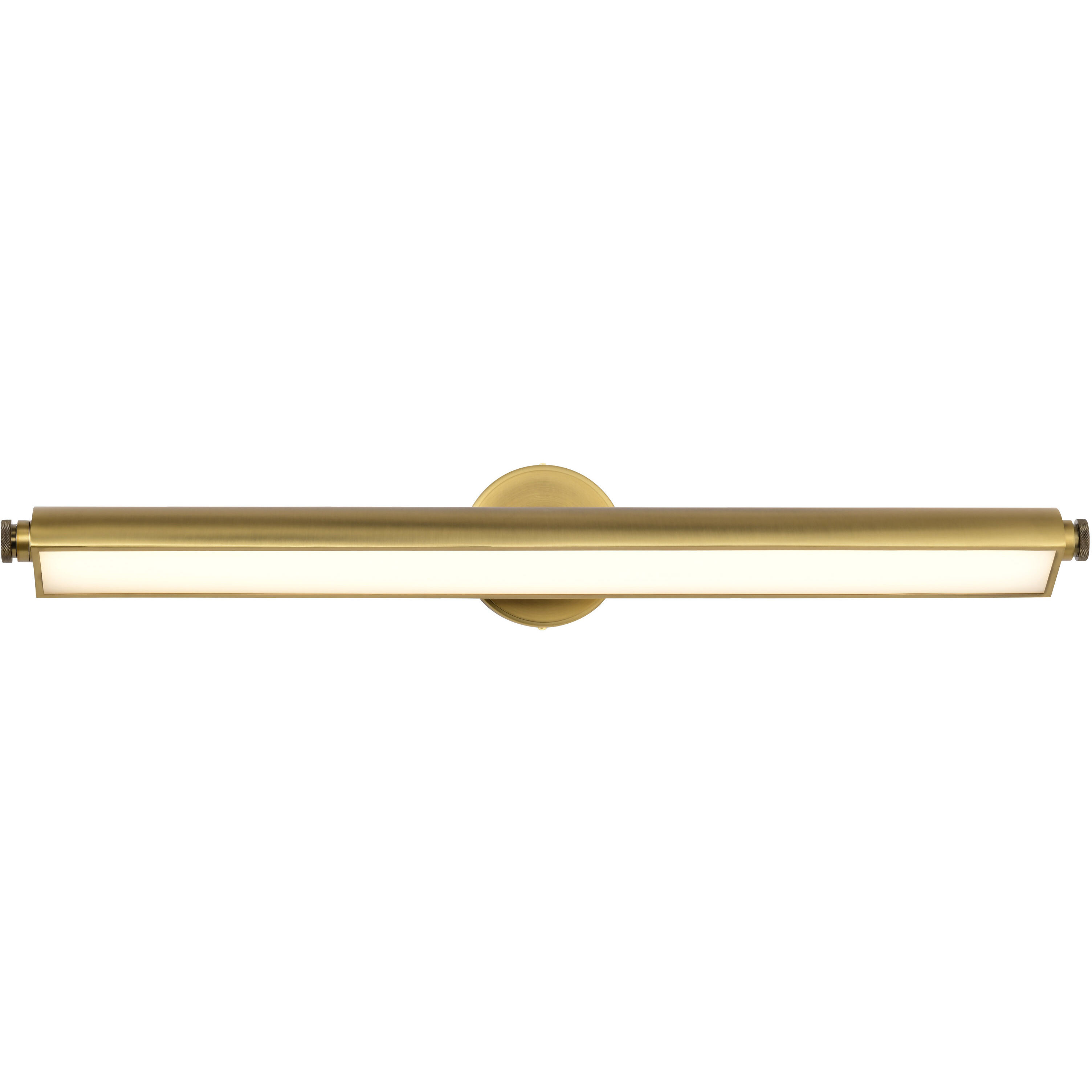 Auden LED 35.5 inch Vintage Brass Vanity Wall Light