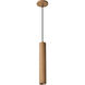 Century LED 2.56 inch Ash Wood Pendant Ceiling Light