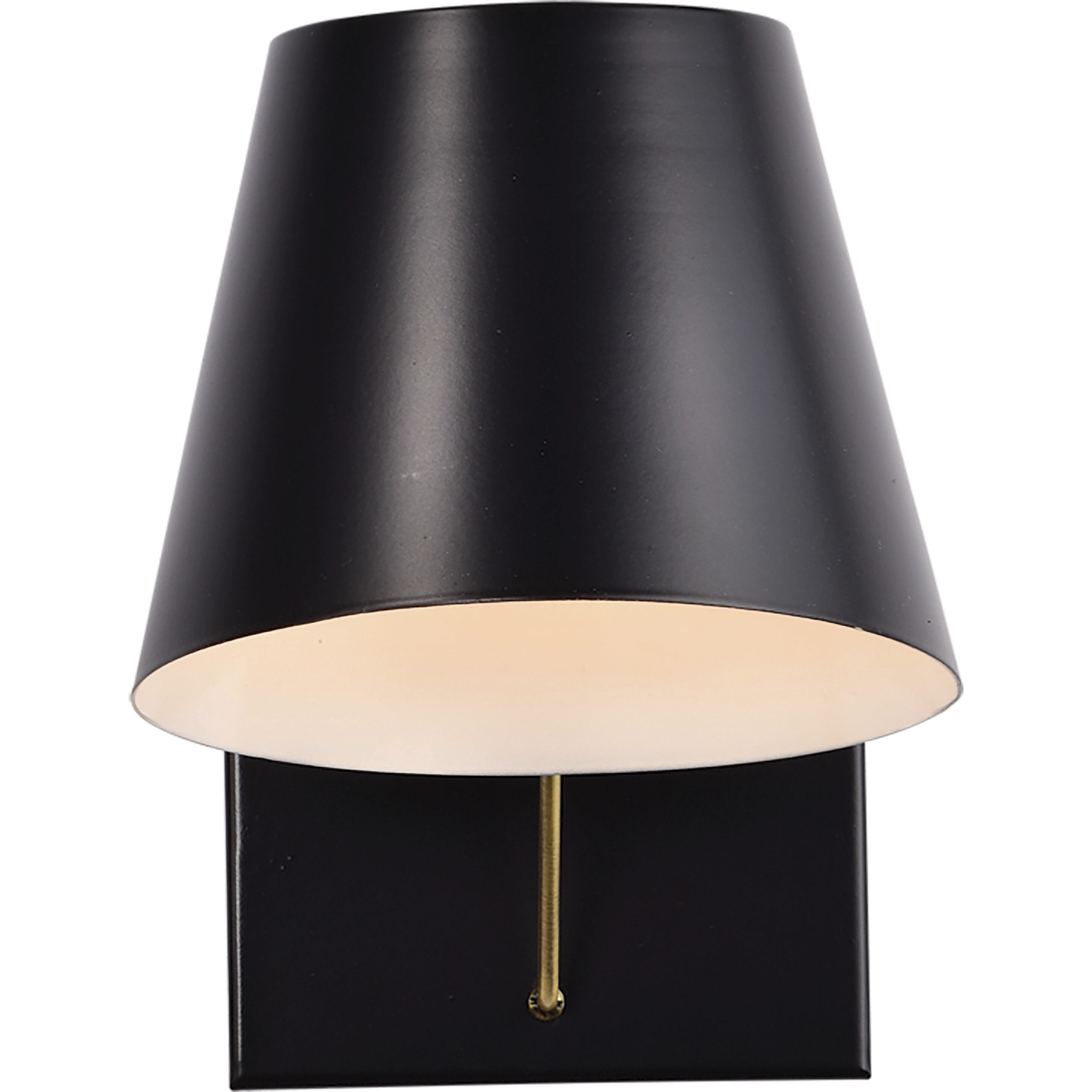 Baxter 1 Light 6 inch Black/Burnished Brass Bathroom Vanity Lights Wall Light