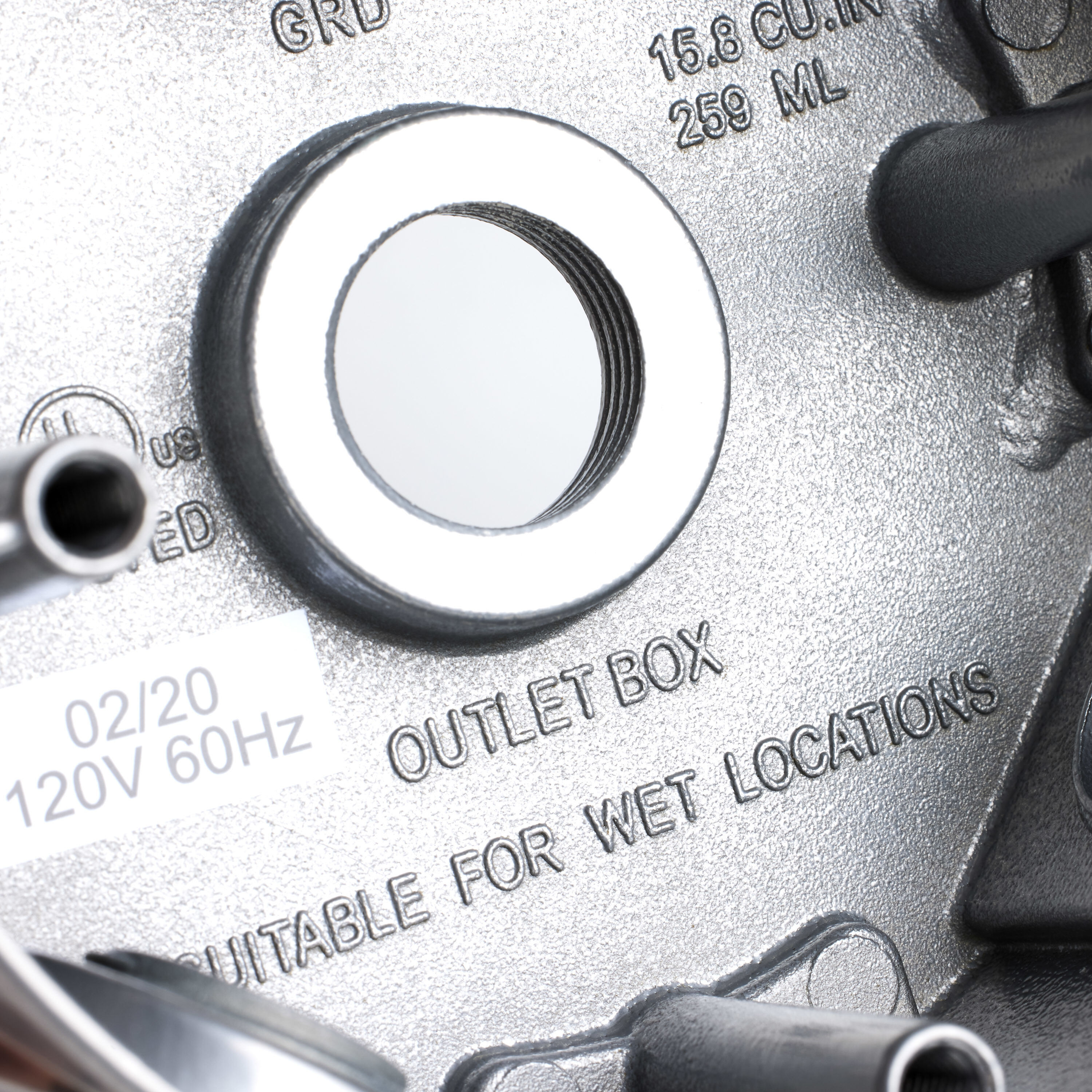 Signature Metallic Silver Junction Box