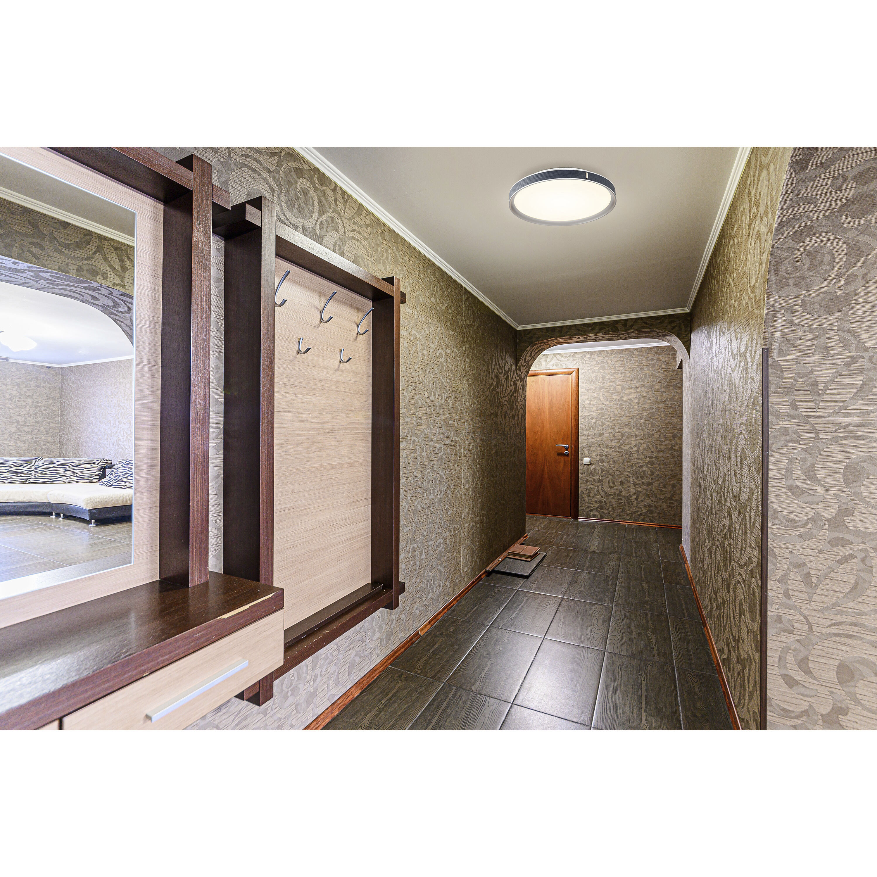 Bandon LED 19.5 inch Gray Flush Mount Ceiling Light