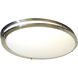 Glamour 2 Light 18 inch Brushed Nickel Flush Mount Ceiling Light
