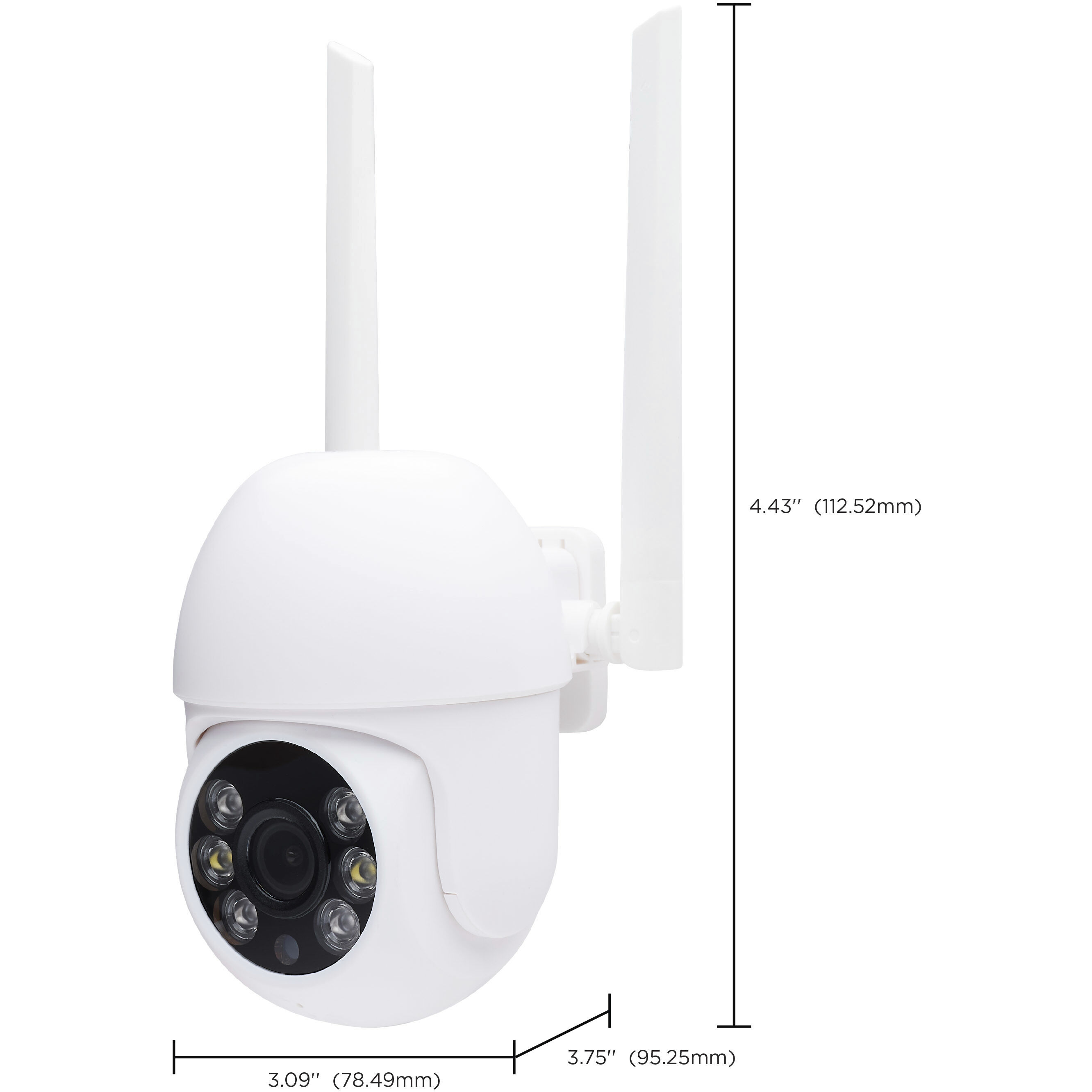 Brentwood LED 4.43 inch White Outdoor Security Light