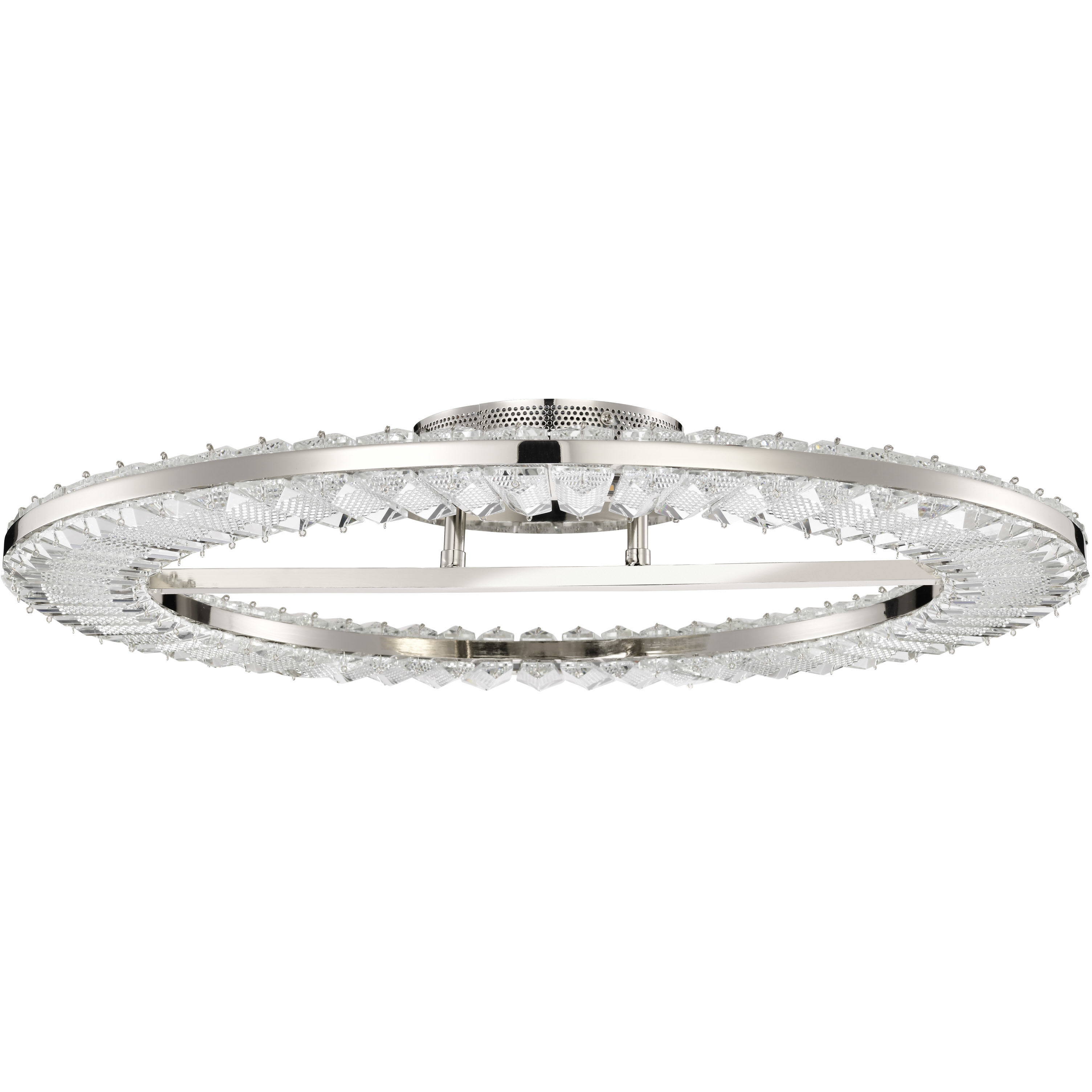 Nova LED 22.88 inch Polished Nickel Flush Mount Ceiling Light