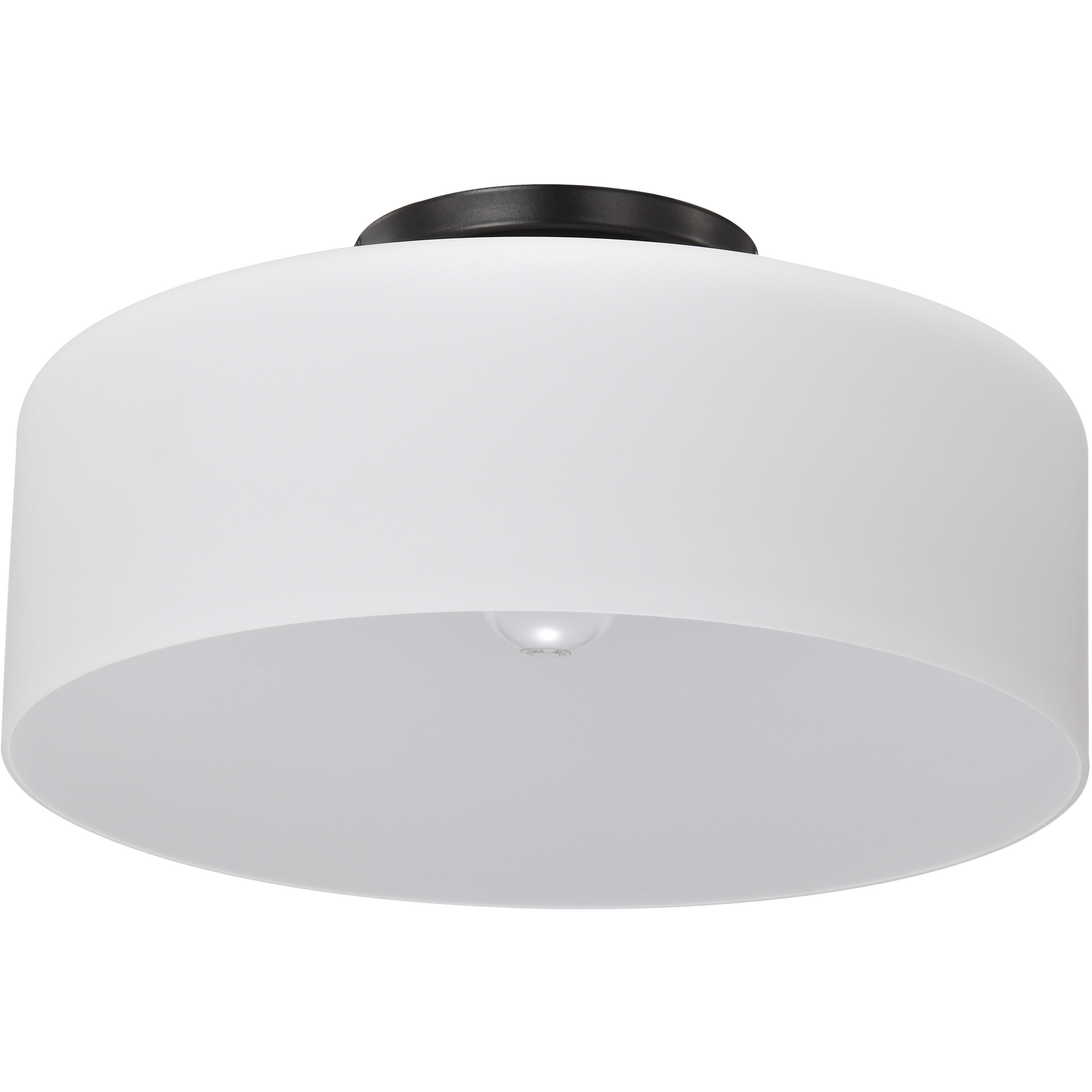 Warren 13.13 inch Gun Metal Semi Flush Mount Ceiling Light