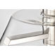 Edmond LED 17 inch Polished Nickel Semi Flush Mount Ceiling Light