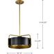 Altos 3 Light 14 inch Matte Black Pendant Ceiling Light