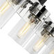 Intersection 4 Light 30 inch Polished Nickel Bathroom Vanity Lights Wall Light