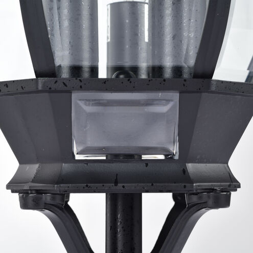 NUVO 60/899 Central Park Outdoor 3-Light Post Lantern, 60 Watts/120 Volts  (Black), 21 x 7.4 Inches - Outdoor Post Lights 
