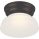 Bogie LED 6 inch Mahogany Bronze Flush Mount Ceiling Light