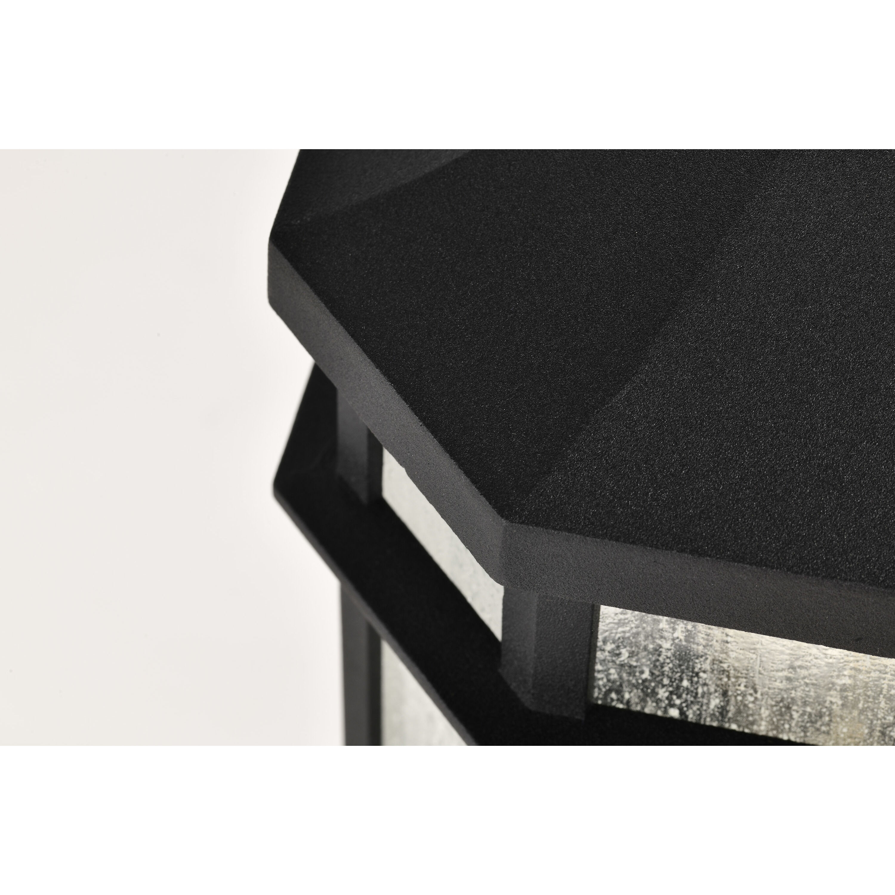 Raiden 18 inch Matte Black Post Lantern