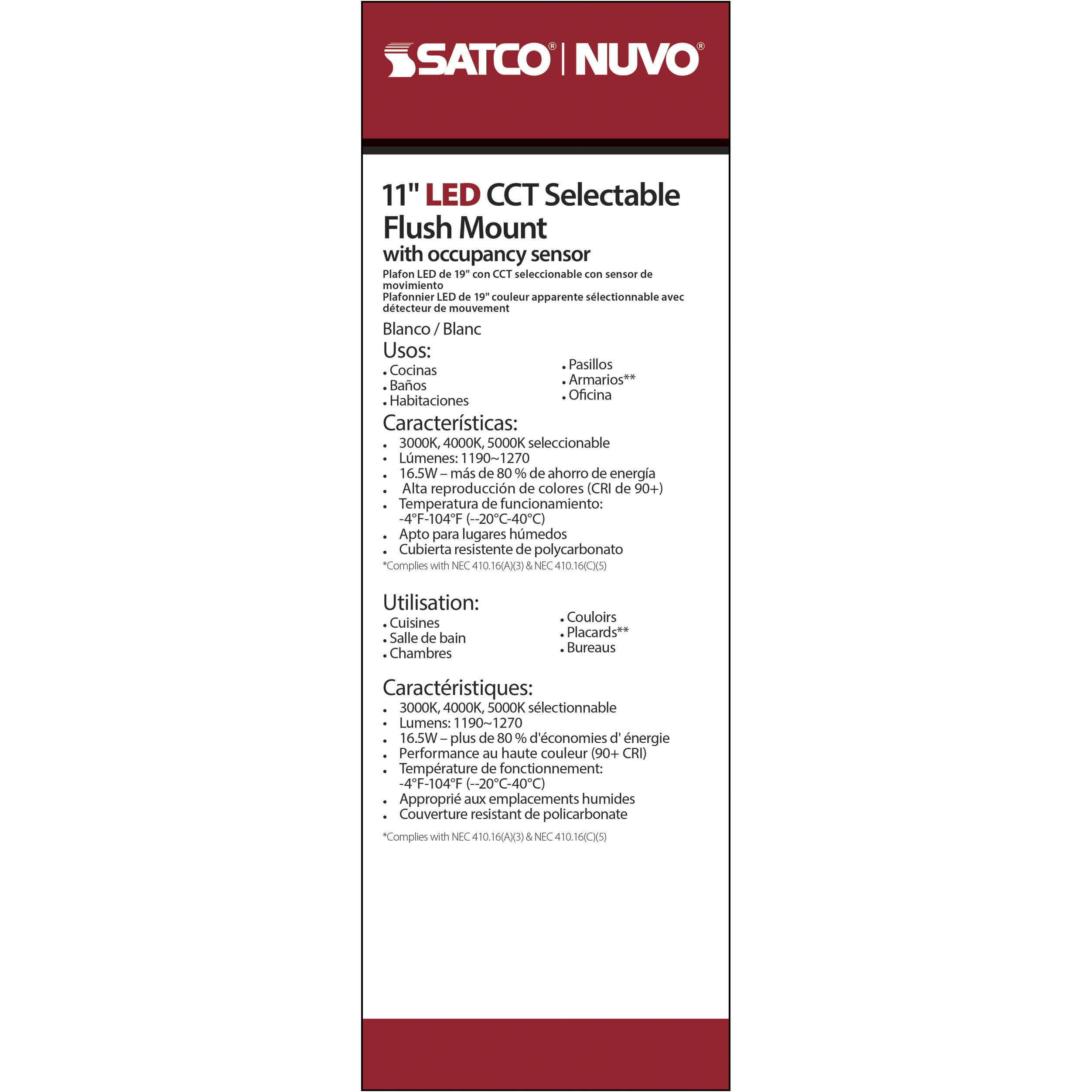 Cloud LED 11 inch White Flush Mount Ceiling Light