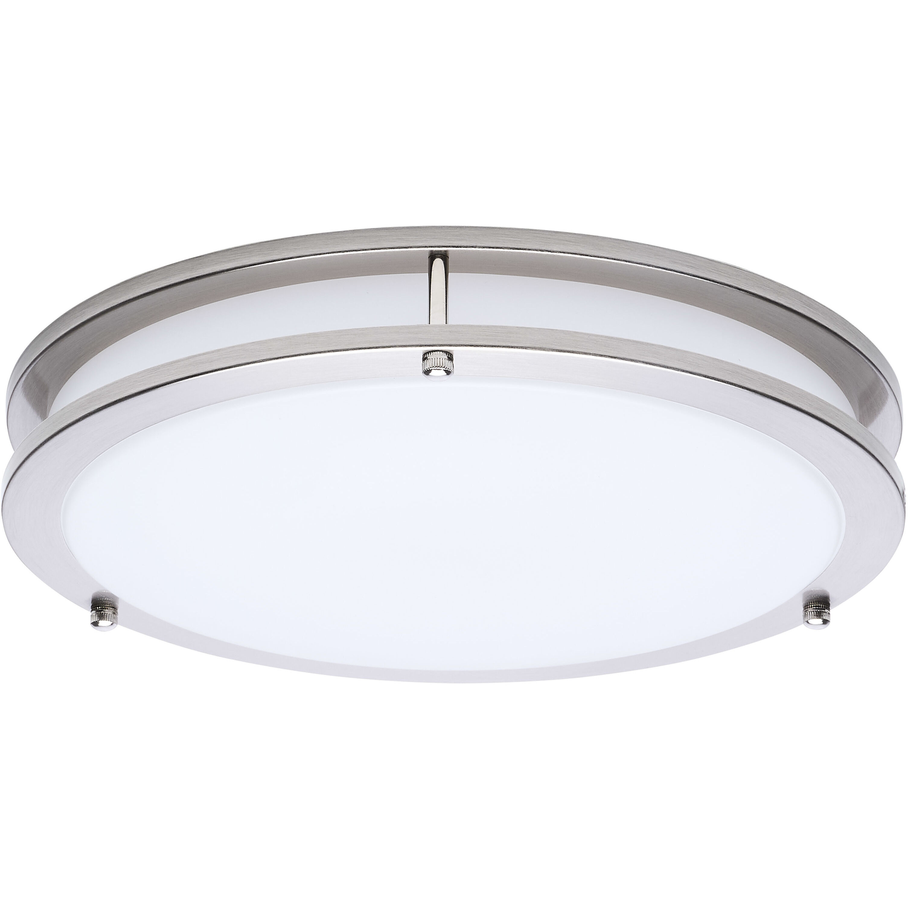 Glamour LED 12.99 inch Brushed Nickel Flush Mount Ceiling Light