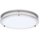 Glamour LED 12.99 inch Brushed Nickel Flush Mount Ceiling Light