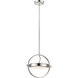 Gyro LED 12.63 inch Polished Nickel Pendant Ceiling Light