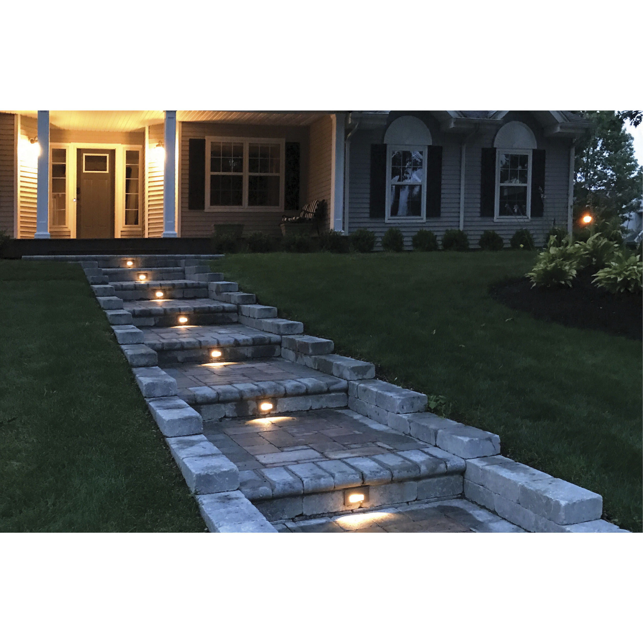 Nuvo LED Horizontal Step Light Gray