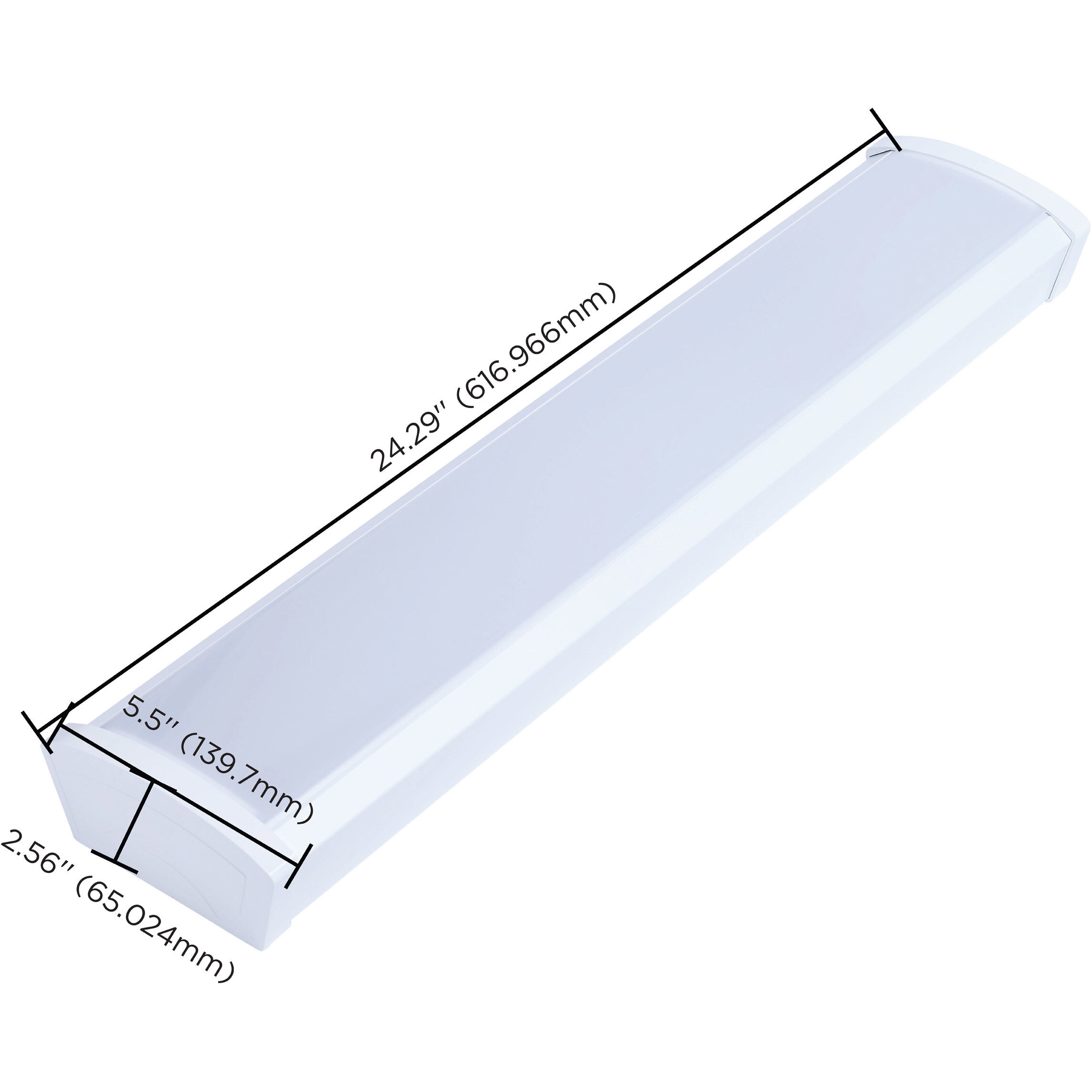 ColorQuick LED 5.5 inch White Linear Strip Ceiling Light