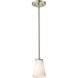 Royale 4.92 inch Brushed Nickel Pendant Ceiling Light