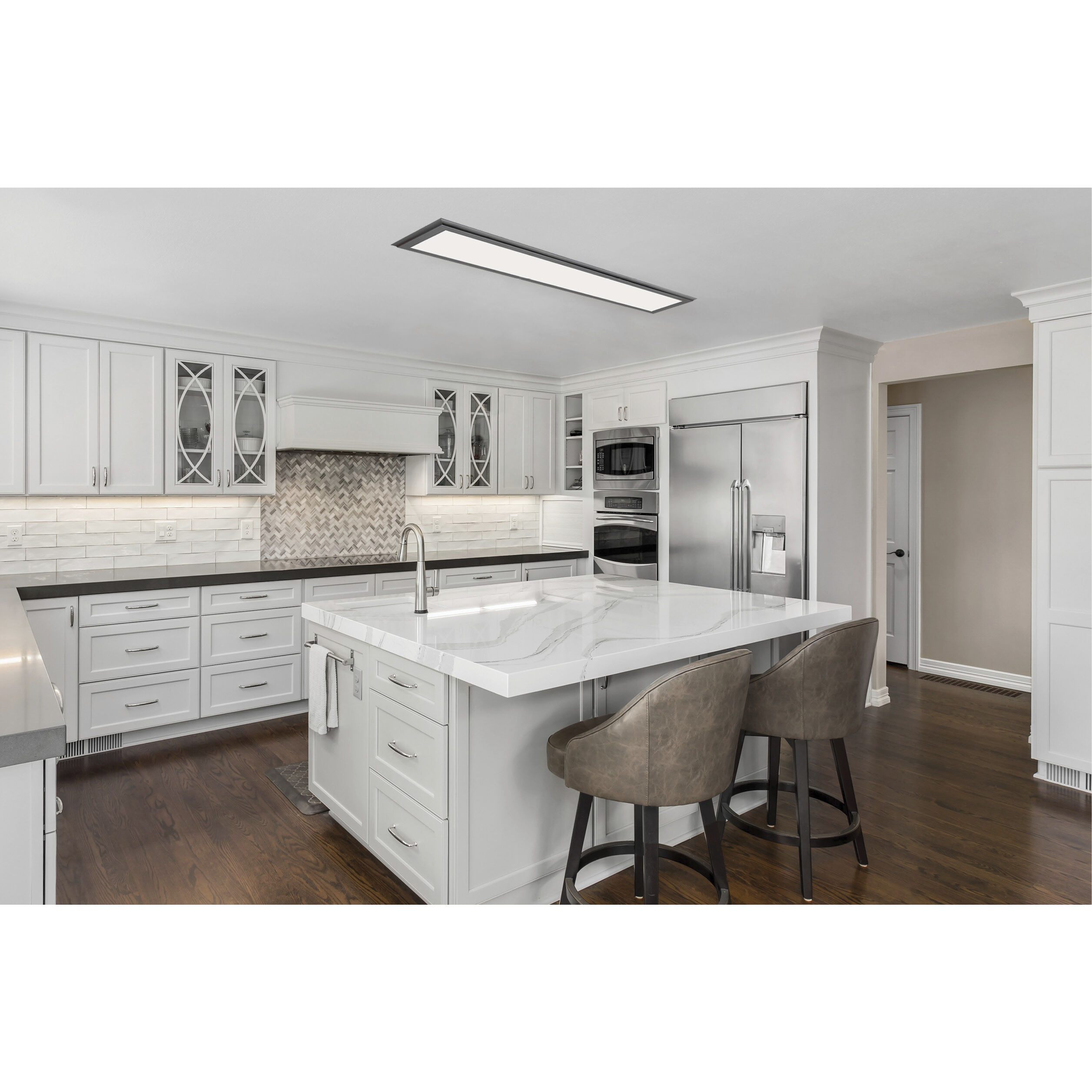 Blink Plus LED 7.13 inch Gunmetal Gray Flush Mount Ceiling Light