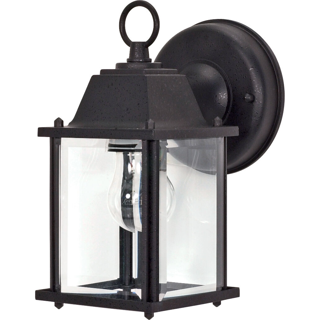 Brentwood 1 Light 9 inch Textured Black Outdoor Wall Fixture